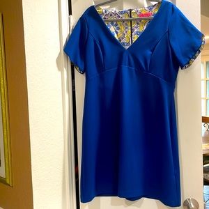 Blue short sleeve dress by Betsey Johnson